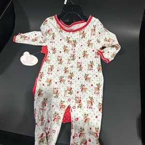 Baby Gear Festive Red and White Onesie